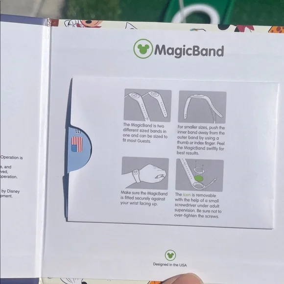 Dooney & Bourke Limited Release Magic Band- White and Multicolor - Picture 5 of 8